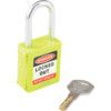 Lockout Keyed Padlock, Keyed Different, Nylon, Green, 42mm Width, Weatherproof thumbnail-0