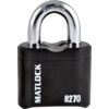 Combination Padlock, Hardened Steel, Black, 62mm Width, Weatherproof thumbnail-0