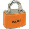 Keyed Padlock, Keyed Different, Steel, Orange, 38mm Width, Weatherproof thumbnail-0