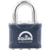 Keyed Padlock & Chain Set, Keyed Different, Steel, Black, 38mm Width, Weatherproof thumbnail-1