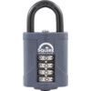 Combination Padlock, Die Cast Alloy, Black, 40mm Width, Weatherproof thumbnail-0