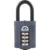 Combination Padlock, Die Cast Alloy, Black, 50mm Width, Weatherproof thumbnail-0