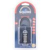 Combination Padlock, Die Cast Alloy, Black, 60mm Width, Weatherproof thumbnail-2