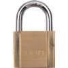 Keyed Padlock, Keyed Different, Brass, Gold, 42mm Width, Weatherproof thumbnail-1