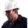 Vision Plus, Safety Helmet, White, ABS, Not Vented, Reduced Peak, Includes Side Slots thumbnail-1