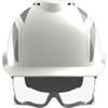 V-GARD 930 Vented Safety Helmet with FAS-TRAC III Straps and Integrated Eye Protection, White thumbnail-1