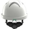 V-GARD 930 Vented Safety Helmet with FAS-TRAC III Straps and Integrated Eye Protection, White thumbnail-2