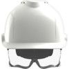 V-GARD 930 Non-Vented Safety Helmet with FAS-TRAC III Straps and Integrated Eye Protection, White thumbnail-1