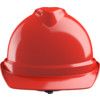 V-GARD 500 Non-Vented Safety Helmet with FAS-TRAC III Suspension and Sewn PVC Sweatband, Red thumbnail-1