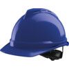 V-GARD 500 Non-Vented Safety Helmet with FAS-TRAC III Suspension and Sewn PVC Sweatband, Blue thumbnail-0