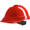 V-GARD 200 Vented Safety Helmet with FAS-TRAC III Suspension and Sewn PVC Sweatband, Red thumbnail-0