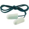 Soft, Disposable Ear Plugs, Corded, Detectable, Bullet, 36dB, White, Foam, Pk-200 Pairs thumbnail-0