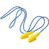 Reusable Ear Plugs, Corded/Uncorded, Not Detectable, Triple Flange Plug Shape, 32dB, Yellow, Plastic, Pack of 50 Pairs thumbnail-0