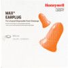 Max, Disposable Ear Plugs, Corded, Not Detectable, Flared Bullet, 37dB, Orange, Foam, Pk-100 Pairs thumbnail-2