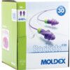 Rocket, Reusable Ear Plugs, Corded, Detectable, Triple Flange, 30dB, Green/Purple, Plastic, Pack of 50 Pairs thumbnail-3