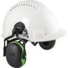 Ear Defenders, Clip-on, No Communication Feature, Dielectric, Black Cups/Green thumbnail-1