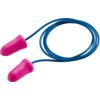 Disposable Ear Plugs, Corded, Not Detectable, Bullet Plug Shape, 33dB, Pink, Foam, Pack of 100 Pairs thumbnail-0