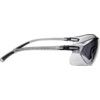 Safety Glasses, Grey Lens, Half-Frame, Black Frame, Impact-resistant/Scratch-resistant thumbnail-1