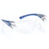 Stream Evo, Safety Glasses, Clear Lens, Wraparound, Blue/Grey Frame, Anti-Fog/Impact-resistant/Scratch-resistant/UV-resistant thumbnail-2