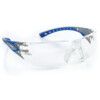 Stream Evo, Safety Glasses, Clear Lens, Wraparound, Blue/Grey Frame, Impact-resistant/UV-resistant thumbnail-0