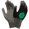 11-421 HyFlex® Mechanical Hazard Gloves, Black/Grey, Nylon Liner, Polyurethane Coating, EN388: 2016, 3, 1, 2, 1, A, Size 7 thumbnail-0