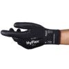 11-757 HyFlex Cut Resistant Gloves, Polyurethane Palm Coated, Black, Cut F, Size 11 thumbnail-0