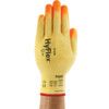 11-515 HyFlex Cut Resistant Gloves, Orange/Yellow, EN388: 2016, 4, X, 4, 2, E, Nitrile Palm, Spandex/Stainless Steel Liner, Size 10 thumbnail-0