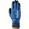 11-528 HyFlex Cut Resistant Gloves, Black/Blue, EN388: 2016, 3, X, 3, 2, B, Nitrile Palm Coated, Ansell Intercept Technology, Size 8 thumbnail-0