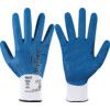 11-919 HyFlex® Fortix Mechanical Hazard Gloves, Blue/White, Nylon Liner, Nitrile Coating, EN388: 2016, 4, 1, 2, 1, A, Size 8 thumbnail-0