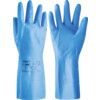 37-501 VersaTouch Chemical Resistant Gloves, Blue, Nitrile, Cotton Flocked Liner, Size 6.5 thumbnail-0