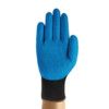 48-305® Edge Mechanical Hazard Gloves, Black;Blue, Polyester Liner, Latex Coating, EN388: 2016, 2, 1, 4, 2, B, Size 9 thumbnail-1