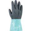 58-128 Alphatec Chemical Resistant Gauntlet, Black/Green, Nitrile, Nylon Liner, Size 9 thumbnail-1