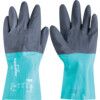 58-270 VP Alphatec Chemical Resistant Gloves, Black/Green, Nitrile, Nylon Liner, Size 6 thumbnail-0