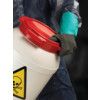 58-535W VP Alphatec Chemical Resistant Gauntlet, Black/Green, Nitrile, Nylon Liner, Size 7 thumbnail-1