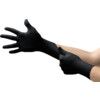 Disposable Gloves, Black, Nitrile, 2.8 mil Thickness, Powder Free, Size XS, Pack of 100 thumbnail-0