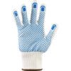 76-301 Tiger Paw Cut Resistant Gloves, Blue/Natural, PVC Coating, EN388: 2016, 2, 1, 4, X, B, Size 7 thumbnail-2