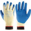 80-600 Powerflex Cut Resistant Gloves, Blue/Yellow, EN388: 2016, 3, 4, 4, 4, C, Latex Palm, Kevlar, Size 7 thumbnail-0