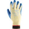 80-600 Powerflex Cut Resistant Gloves, Blue/Yellow, EN388: 2016, 3, 4, 4, 4, C, Latex Palm, Kevlar, Size 10 thumbnail-1