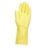 87-650 VersaTouch Chemical Resistant Gloves, Yellow, Latex, Cotton Flocked Liner, Size 7.5-8 thumbnail-0