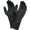 87-950, Chemical Resistant Gloves, Black, Latex, Cotton Flocked Liner, Size 8.5-9 thumbnail-0