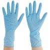 TouchNTuff 92-665 Disposable Gloves, Blue, Nitrile, 4.3mil Thickness, Powder Free, Size 9.5-10, Pack of 100 thumbnail-0