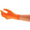 Microflex 93-856 Disposable Gloves, Orange, Nitrile, 5.1mil Thickness, Powder Free, Size 9, Pack of 100 thumbnail-0