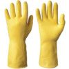 87-063 Alphatec Chemical Resistant Gauntlet, Yellow, Latex, Cotton Flocked Liner, Size 7.5 thumbnail-0