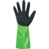 56-635 Maxichem, Chemical Resistant Gauntlet, Black/Green, NBR, Nylon Liner, Size 7 thumbnail-2