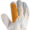 Rigger Gloves, White/Yellow, Leather Coating, EN388: 2003, 4, 2, 3, 4, Size 10 thumbnail-3