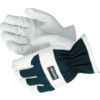 25, General Handling Gloves, Blue/White, Leather Coating, Cotton Liner, Size 8 thumbnail-0