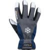 295 Tegera, Cold Resistant Gloves, Black/Blue/White, Synthetic Fiber Liner, Leather Coating, Size 11 thumbnail-1