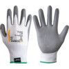 Tegera, Cut Resistant Gloves, Grey/White, EN388: 2016, 4, X, 4, 2, B, PU Palm, Lycra®/Polyester, Size 9 thumbnail-0