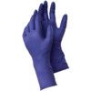 Tegera 85801 Disposable Gloves, Purple, Nitrile, 5.9mil Thickness, Powder Free, Size 10, Pack of 10 thumbnail-0