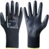 866 Tegera® Mechanical Hazard Gloves, Black, Polyester Liner, Polyurethane Coating, EN388: 2016, 3, 1, 2, 1, X, Size 8 thumbnail-0